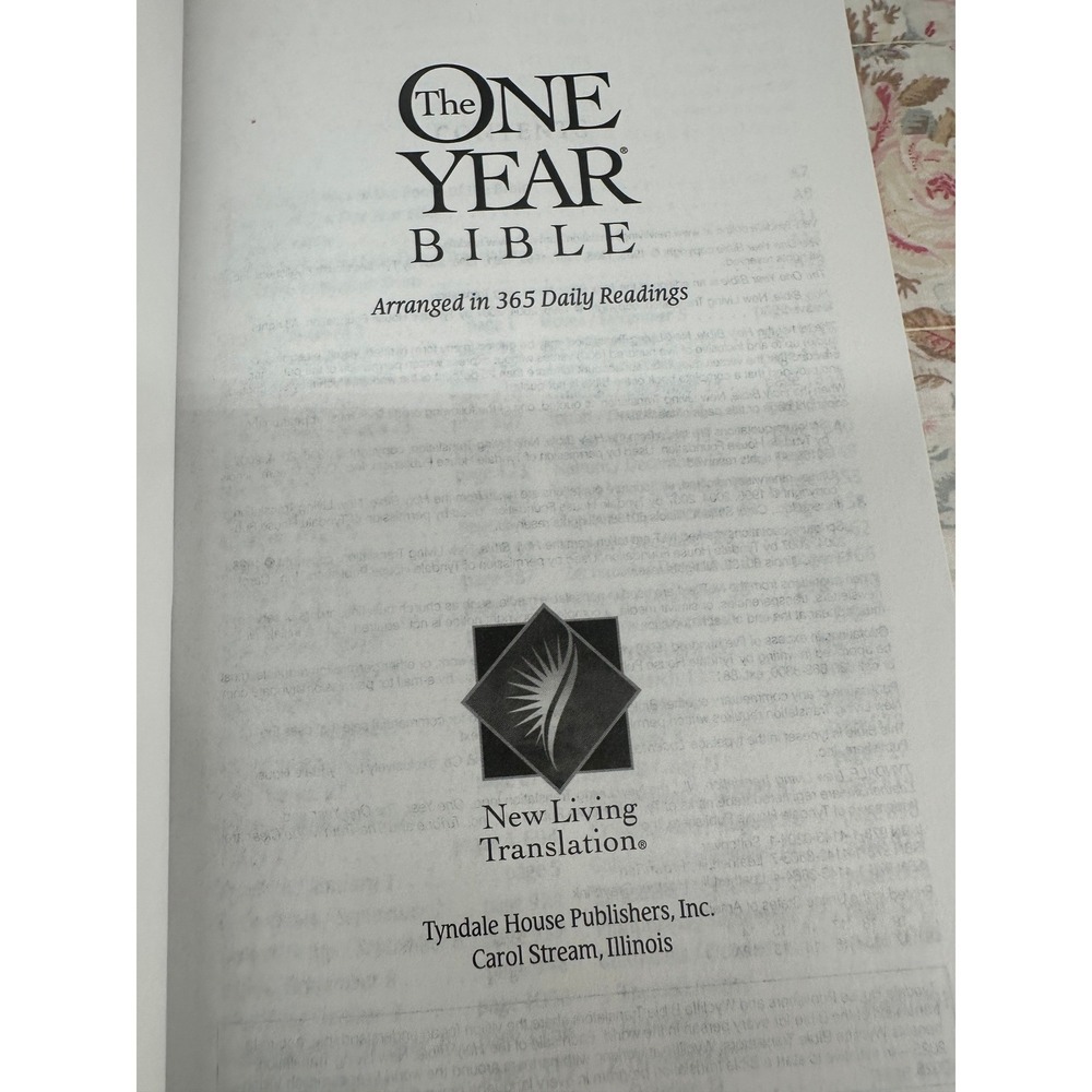 The One Year Bible NLT New Living Translation Softcover Daily Devotional Tyndale - Picture 7 of 8